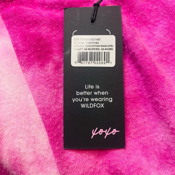 WILDFOX Love Potion Tie Dye Knox Jogger Pants - Picture 5 of 6